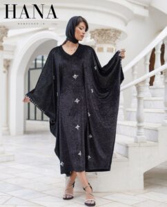 مانتو پانچ طنابی مخمل