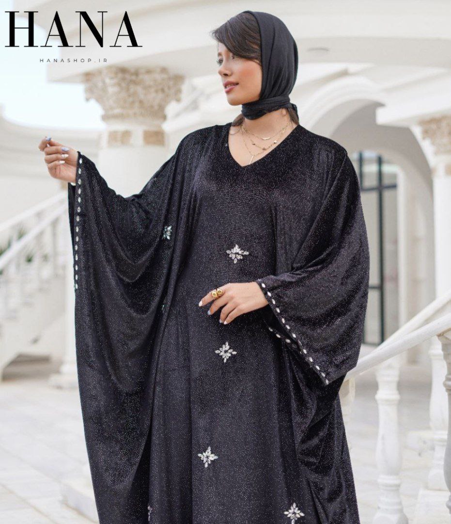 مانتو پانچ طنابی مخمل