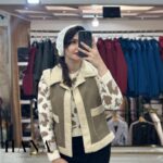 پافر بوفالو زنانه مدل آراز با یقه شورلینگ فری سایز 36-46 کرم