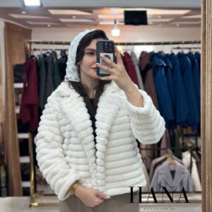 پالتو خز زنانه مدل ترلان در رنگ‌های متنوع سفید