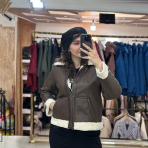 کاپشن بوفالو زنانه مدل آتریسا قهوه ای