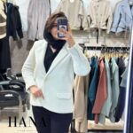 کت زنانه مدل آرتیما - کت فوتر پشمی سبز