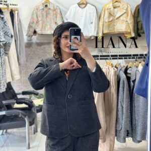 کت فوتر زنانه مدل یسنا ذغالی