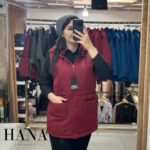 پافر زنانه مدل آوینا داخل پشم‌شیشه مناسب زمستان زرشکی