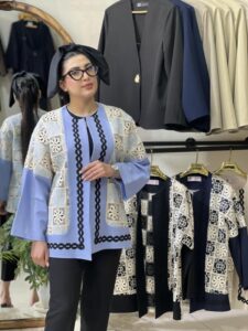 کت مجلسی خامه دوزی زنانه مدل نیلا