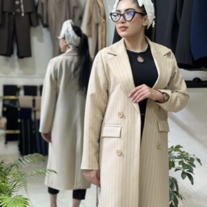 مانتو دیپلمات بلند مدل الین | کرم
